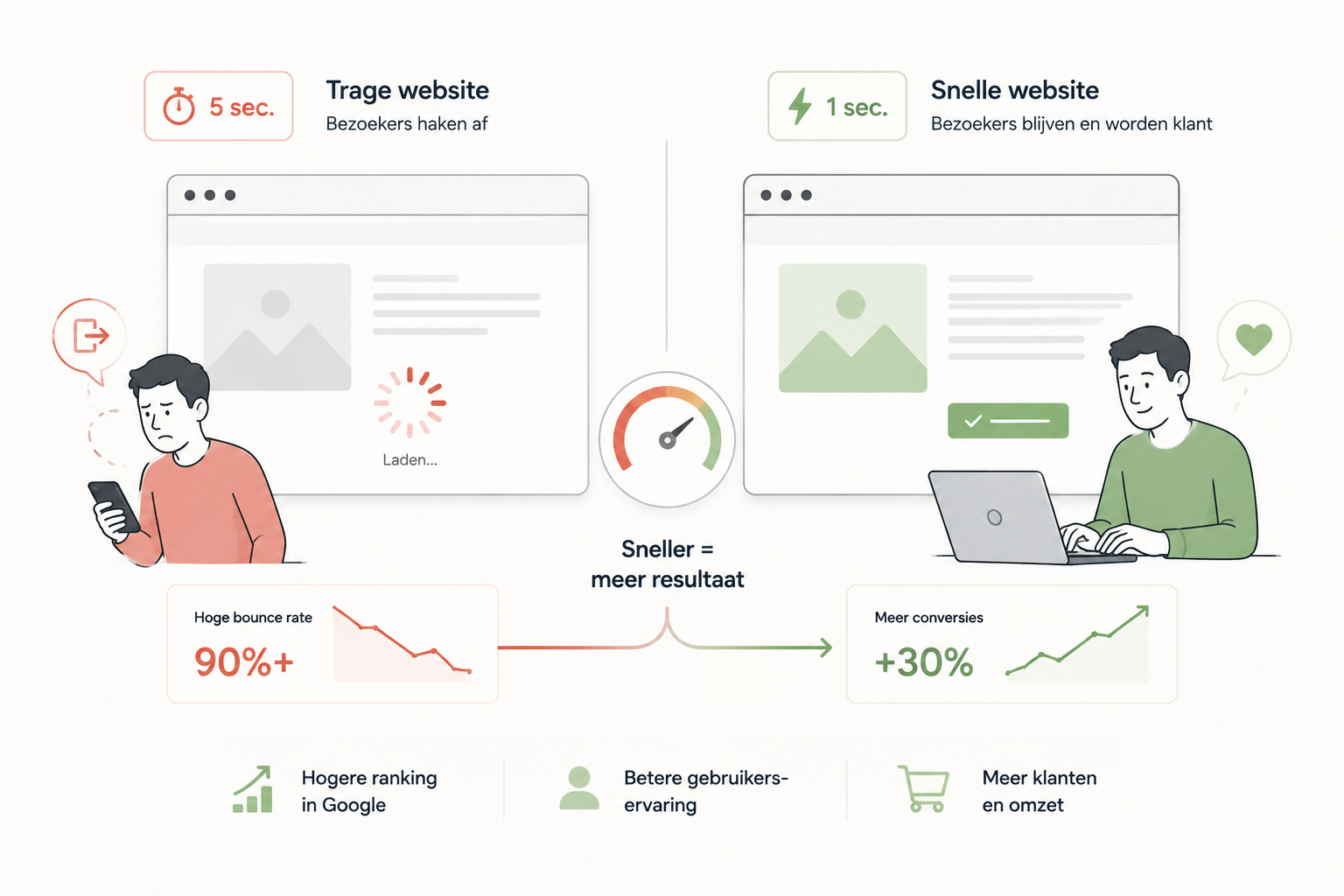 Waarom een snelle website meer klanten oplevert en hoe je dat regelt | One Day Site